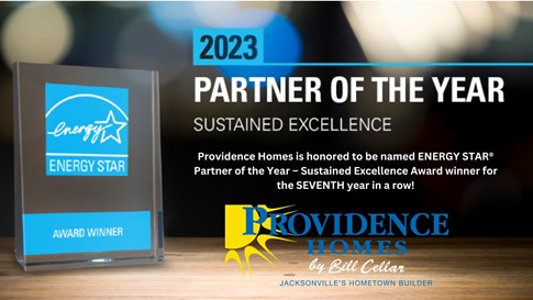 Providence Homes ENERGY STAR Partner of the Year 2023