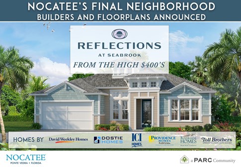Reflections at Seabrook New Homes Nocatee FL Providence Homes