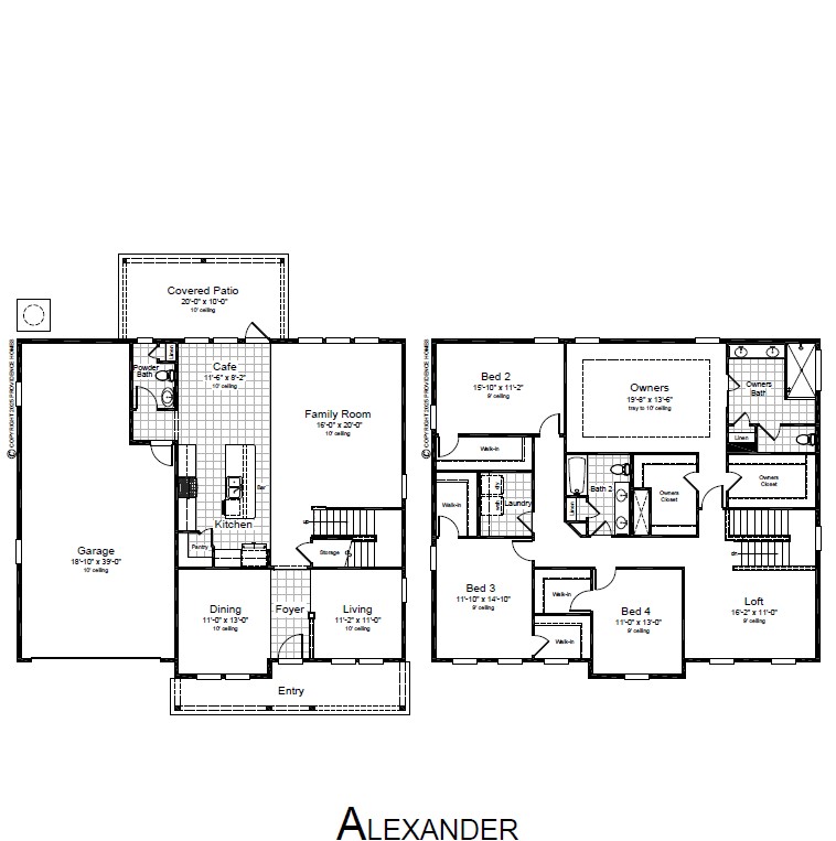 Alexander BW Floor Plan
