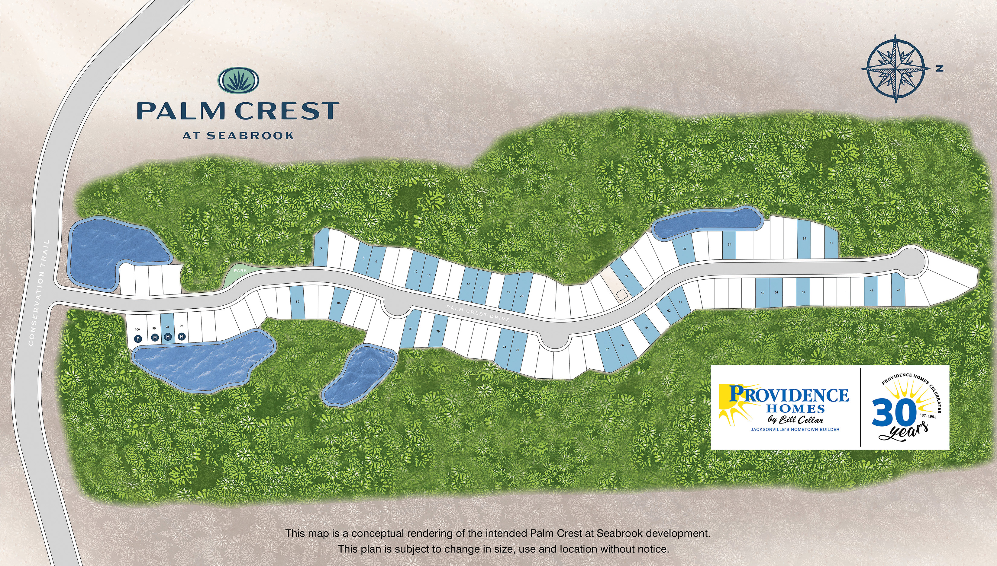 Providence Nocatee PALM Crest Sitemap Modified With Trees Lettersize