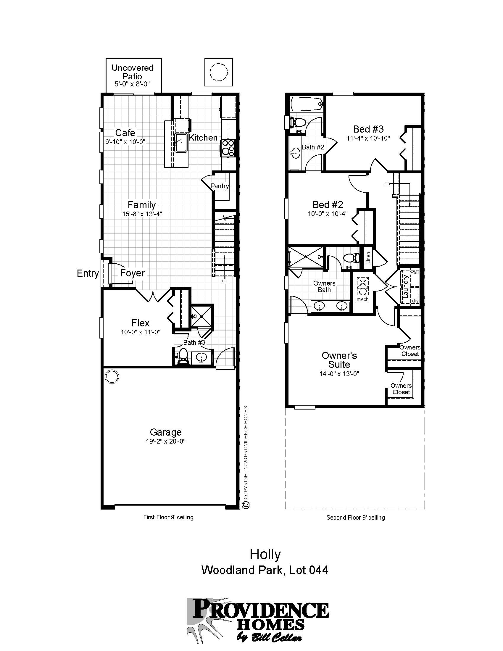WK044 Holly BW Floor Plan