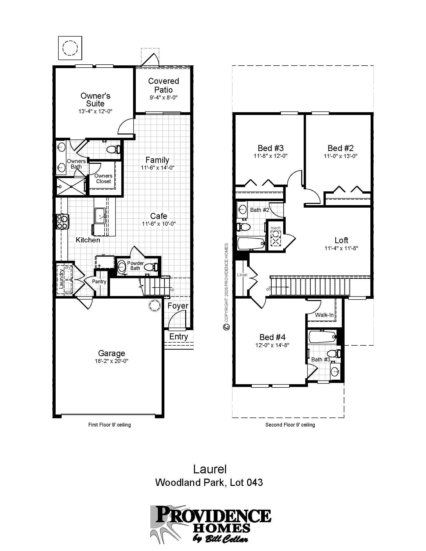 WK043 Laurel BW Floor Plan