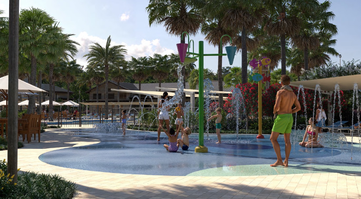 Swimming Pool Fountain