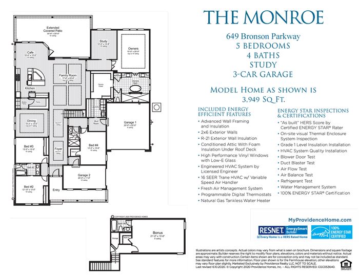ML049 Monroe Model Floor Plan